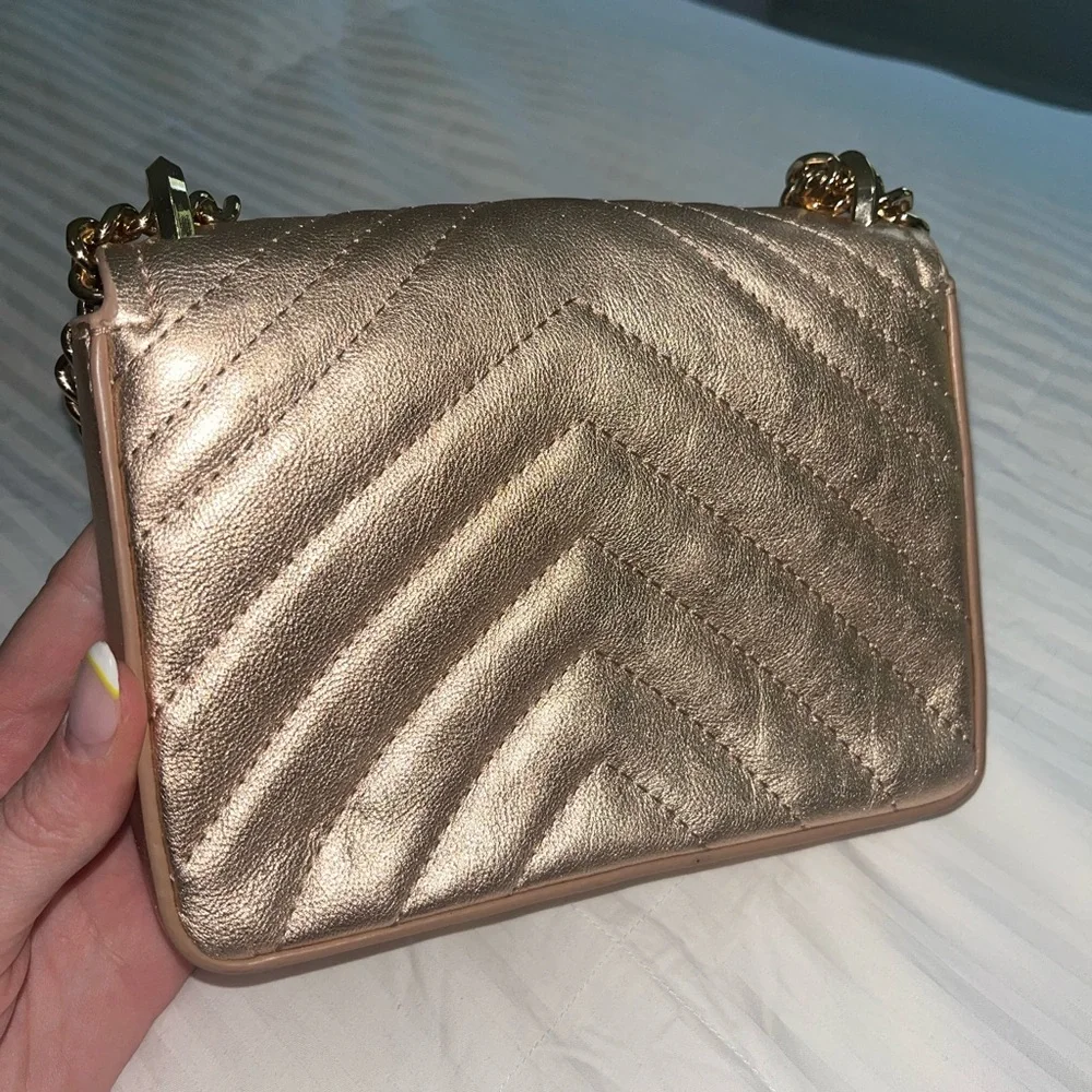 Kate Spade Gold Quilted Crossbody Bag - Picture 2 of 4